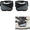 lemgyiamz Pedali Bici Pedale Per Bicicletta - Da Strada Posteriori Pieghevoli Mountain Bike Trekking Accessori Resina Pioli Universali Piedi Griglia Asse Estensione Piede Posteriore Nero 1 Coppia 9.1x9.4cm