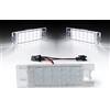 Car Passion Kit luci led targa compatibile con Fiat Alfa Romeo Opel posteriori canbus NO ERRORE 18 SMD 6000K luce bianco ghiaccio placchetta lampada ricambio (Alfa Romeo - Fiat - Opel)