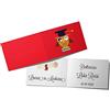 Handmade 110 Bigliettini Bomboniera Laurea Rosso Gufo Confetti
