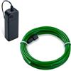 COVVY EL Wire LED Neon Flessibile Elettroluminescente Filo EL Fili Super Luminoso Stroboscopico Controllo di o Abito Cosplay Festa Halloween Natale Party Carnevale Decorazione (Verde smeraldo, 3M)