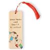 Generic Segnalibro per le maestre personalizzabile con nome, classe e dedica - in legno - disegno con bimbi - IDEA REGALO FINE ANNO