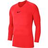 Nike, Park, Maglia Manica Lunga, Cremisi Brillante/Nero, m