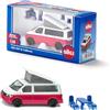 Siku Verdes, 1922 VW T6 California Camping-Bulli, Colore Rosso/Bianco, 1922