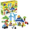 Mega Brands Mega Bloks-Green Town Casetta Eco Amici Bio, Costruisci e Impara con 92 Blocchi da Costruzione, Giocattolo per Bambini 1+ Anni, HCG36