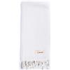 Bersuse 100% Cotone - Laodicea Asciugamano Turco Telo Mare con Design Diamante - Bianco