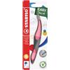 STABILO Penna Roller Ergonomica EASYoriginal Pastel per Mancini in Rosa Antico - Cartuccia Blu inclusa