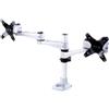 ITEK Supporto da scrivania per Doppio Monitor (Max 10Kg cad), Elegant Ergonimic Style, Materiali Premium, Vesa 75x75/100x100 - ITAMASDU10K