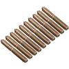 HALJIA 10 pezzi M8 x 60 mm legno/metallo, viti mobili tasselli a doppia testa viti e bulloni di fissaggio filo