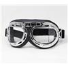 Vintage RAF Stile Pilota Occhiali - Nero o Chrome - Volante Aviatore Biker Casco