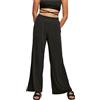 Urban Classics Ladies Modal Wide Leg Pants Pantaloni, Black, XL da Donna