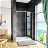 Mato Box Doccia Porta Scorrevole Per Nicchia 150x185cm In Vetro Temperato Trasparente Da 5mm Ingresso Laterale
