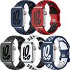 Dirrelo 5 Pezzi Sportive Cinturini Compatibile con Cinturino Apple Watch 44mm 46mm 42mm 45mm 49mm, Traspirante Silicone Cinturino per iWatch SE 3 2 Series 11 10 9 8 7 6 5 4 3 2 1 Ultra 3 2, Scuro B