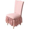 DOTBUY-SHOP Coprisedie con Schienale 1/4/6/10 Pezzi Elasticizzato Copertura della Sedia, DOTBUY Fodere Sedie Copertura Lavabile Estraibile Molto Facile da Pulire (Rosa,4 Pezzi)