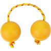AIEX Percussioni Strumenti Musicali, Sonagli Percussioni a Doppia Zucca African Kashaka Strumento Musicale Africano Agitatore per Uova Di Musica (Giallo)
