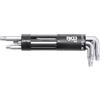 BGS 805 | Serie di chiavi ad angolo | extra lunghe | profilo a T (per Torx) con alesatura T10 - T50 | 8 pz.