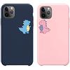 Yoedge 2 Pezzi Cover per Samsung Galaxy A52 (5G/4G)/A52s 5G 6,5, Squishy Silicone TPU Custodia per Cellulari con Disegni Aesthetic, Matte Antiurto Cover Disegno Case per Samsung A52, Coccodrillo