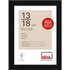 DEHA Design cornice per foto, 13 x 18 cm, legno, Nero, cornice per fotoper posizionarein formato verticale e orizzontale, vetro sintetico, Fontana
