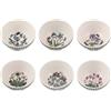 Portmeirion Botanic Garden - Set di 6 ciotole impilabili da 12,7 cm + BEAU PERR