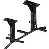 MOVIT Barra per Trazioni - a Soffitto, Professionale, Carico Massimo 350 kg, 6X Impugnatura Antiscivolo, 2X Gancio - Sbarra per Sollevarsi, Allenamento, Fitness, Pull up Bar, Chin Up