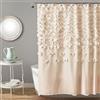 Lush Decor Lucia Shower Curtain, Ivory, 72 x 72 in.