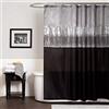 Lush Decor Night Sky Shower Curtain Tenda da Doccia con Cielo Notturno, Poliestere, Nero e Grigio, W 72 x L 72 (1 Panels)
