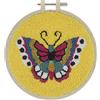 Trimits Kit per ricamo con ago da punzone e cerchio, farfalla, 15,2 cm (6")