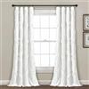 Lush Decor Avon - Tenda per finestra, pannello per soggiorno, sala da pranzo, camera da letto, 137,2 x 241,3 cm, colore: bianco