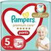 Pampers Premium Care Pants Size 5 34 pz