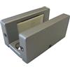 Dorma Glas Muto - Guida a pavimento (porta scorrevole), spessore vetro 8-13,5 mm, regolabile, effetto acciaio INOX