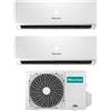 Hisense Climatizzatore Inverter Hisense Bio Air Wifi Dual Split 12+12 12000+12000 Btu 52