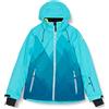 Killtec Women's Giacca da sci/giacca funzionale con cappuccio staccabile con zip e paraneve KSW 82 WMN SKI JCKT, dark turquoise, 36, 38621-000