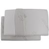 Baldiflex Saponetta - Coppia di Cuscini in Memory Foam, Ideale per dolori Cervicali, Fodera in Silver Safe, Altezza 11 cm