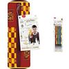 Maped - Astuccio di Harry Potter Teens - Morbido al tatto - Astuccio scolastico Tubolare & - 6 matite grafite Black'Peps Harry Potter HB con gomma - Matite per scrittura Harry Potter