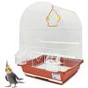 BPS BUENA PET SHOP BPS® - Gabbia per uccelli per pappagallini e canarini, con mangiatoia, abbeveratoio, saltarello, altalena per il riposo, colore casuale, BPS-1232