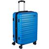 Amazon Basics, Valigia Rigida Espandibile, Bagaglio da Viaggio in ABS con 4 Ruote Girevoli Doppie, Struttura Leggera e Resistente ai Graffi, 45,1cm x 28,6cm x 68cm, Colore Azzurro