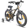 PROMETHEUS BICYCLES® Bicicletta per bambini 16, con rotelle - nero/arancione