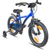 PROMETHEUS BICYCLES ® Bicicletta per bambini 16,con rotelle - blu/nero