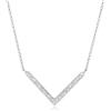 Elli Collana da Donna con Ciondolo Trend, in Argento 925, Placcato Oro Rosato e Cristalli, Taglio a Brillante