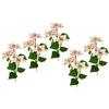 Flair Flower Ramo di poinsettia artificiale con 3 fiori Poinsettia, fiore artificiale, stella di Natale, ramo, decorazione natalizia, fiori di Natale X'Mas, bouquet, decorazione regalo