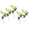 Flair Flower Helleborus 021114GN - 5 fiori artificiali di seta, a solo ramo, 57 x 12 x 5 cm