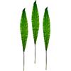 Flair Flower Foglia artificiale alta allungata e sottile, foglia di palma Monstera, foglia di felce, ramo, decorazione esotica, foglia decorativa, foglia verde, fioristica, fiore singolo