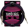 Ernie Ball Cavo per strumenti intrecciato dritto/dritto 3 m - viola/nero