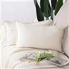 Madizz 2 Pezzi Federe in Velluto Copricuscini Morbido Decorativo Fodere per Cuscino Lusso Stile per Divano Camera da Letto Bianco Rettangolare 30x50 cm