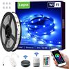 Lepro Striscia LED Alexa WiFi 5M, Strisce RGB Smart con Telecomando e Controller, Controllo Vocale e App, 16 Millioni Colori RGB, Luci LED per TV Intelligente Compatibile con Alexa e Google Assistant