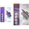 Fellowes 5396403 Pouches Lucide Enhance80,Formato A3, 80 Micron, Confezione da 25 Pezzi & 5396205 Pouches Lucide Enhance80, Formato A4, 80 Micron, Confezione da 25 Pezzi