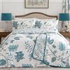 Dreams & Drapes Samira - Set copripiumino reversibile e drappeggiato, per letto singolo, colore foglia di tè