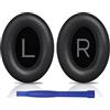 SOULWIT Cuscinetti Auricolari Di Ricambio Per Bose QuietComfort 45 (QC45)/QuietComfort SE(QC SE)/New Quiet Comfort Wireless Cuffie Over-ear, Con Pelle Proteica Più Morbida, Con Isolamento Acustico