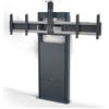 SMS New Presence Wall/Floor VC - supporto a parete da pavimento per doppio display max 2x65" | max.VESA 600x400 | portata 120kg | grigio scuro
