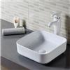 Essence Arredo Bagno Lavabo da appoggio in ceramica bianca roma