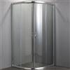Luminosa Arredobagno Box doccia semicircolare doppia anta scorrevole trasparente o stampato 6mm h190 easy